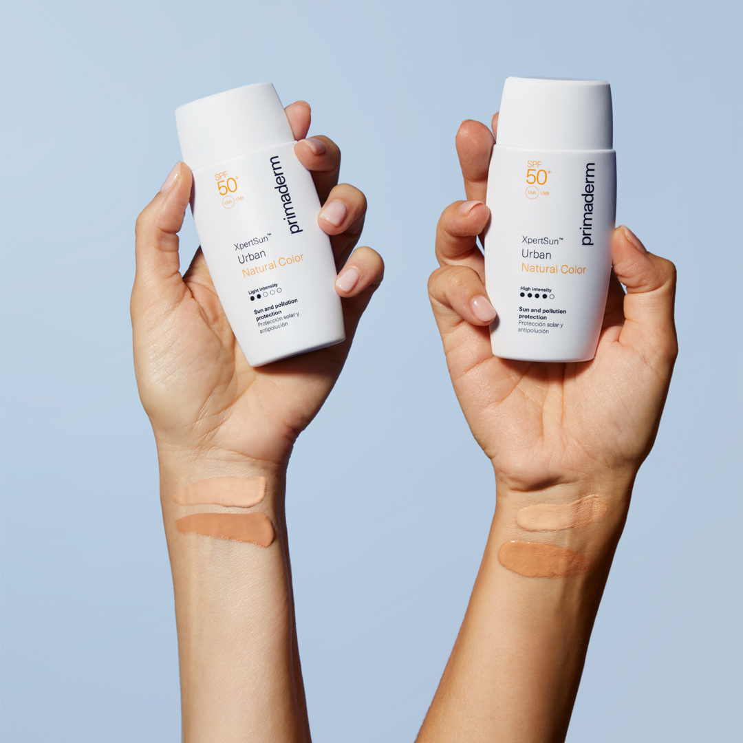 Primaderm xpertsun urban natural color light intensity SPF50+ 50 ml - Imagen 2