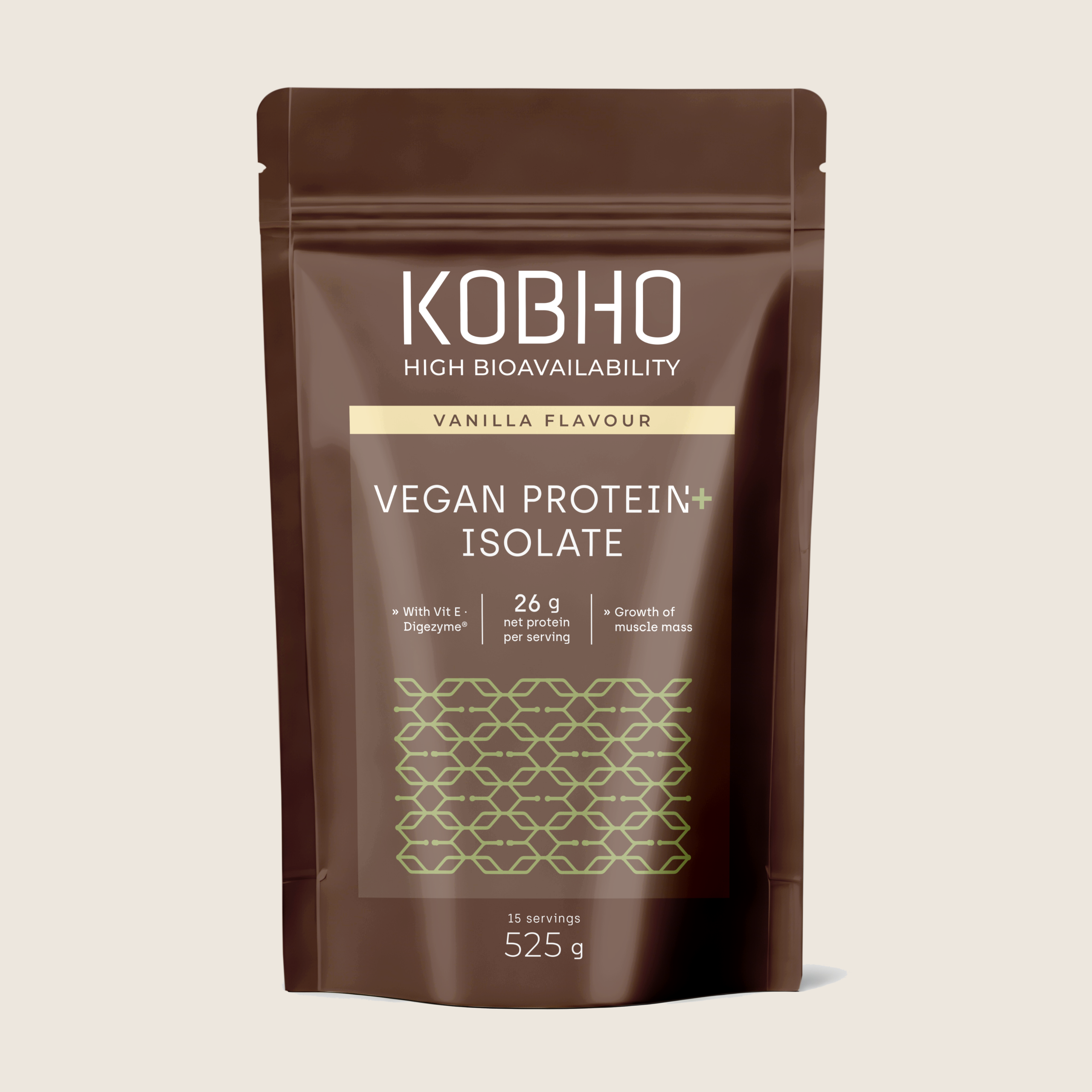 Kobho vegan protein sabor vainilla 525 gr
