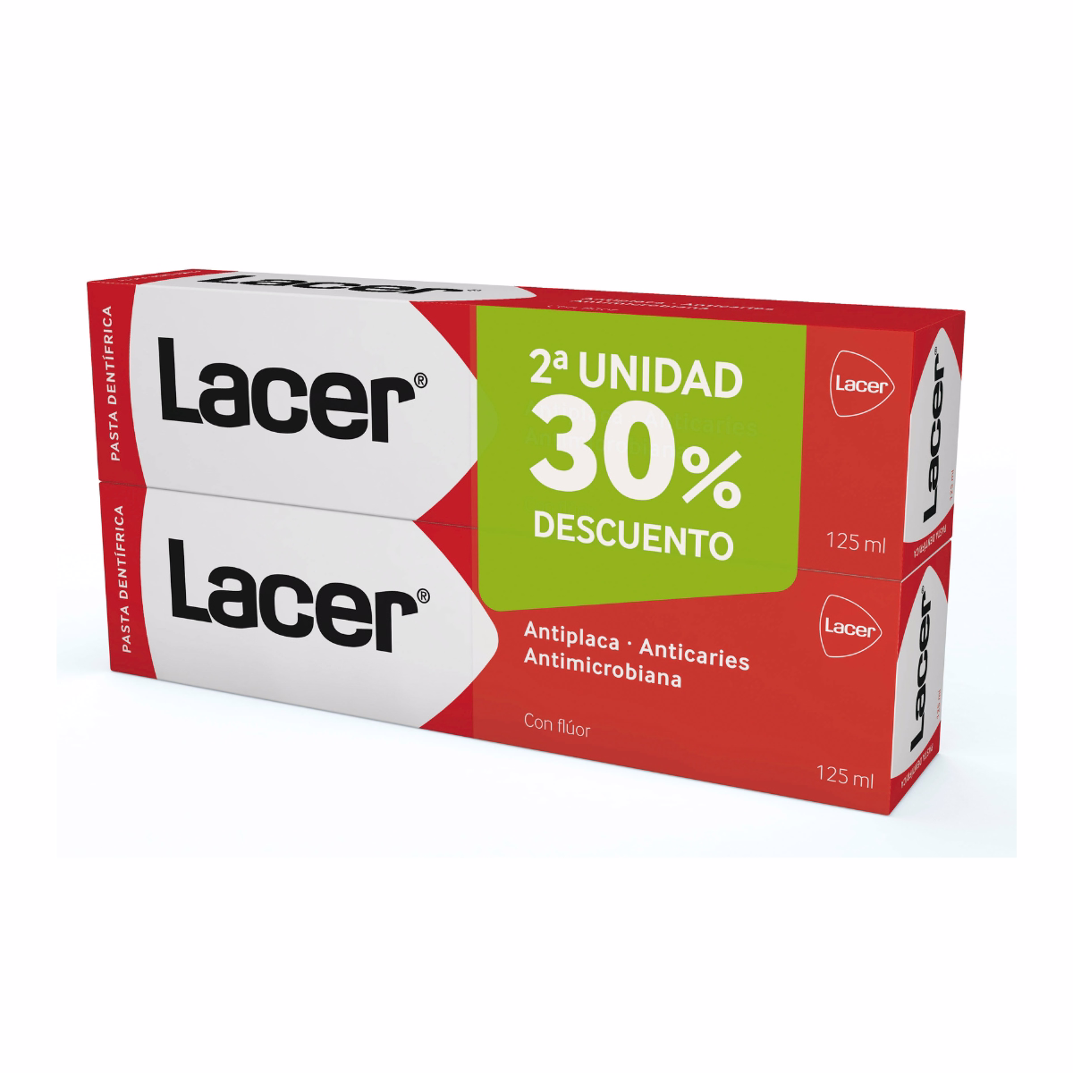 Lacer pasta dentífrica duplo 125 ml