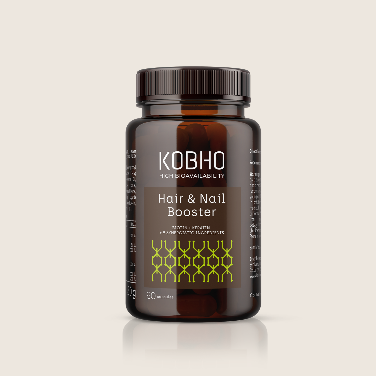 Kobho hair & nail booster 60 cápsulas