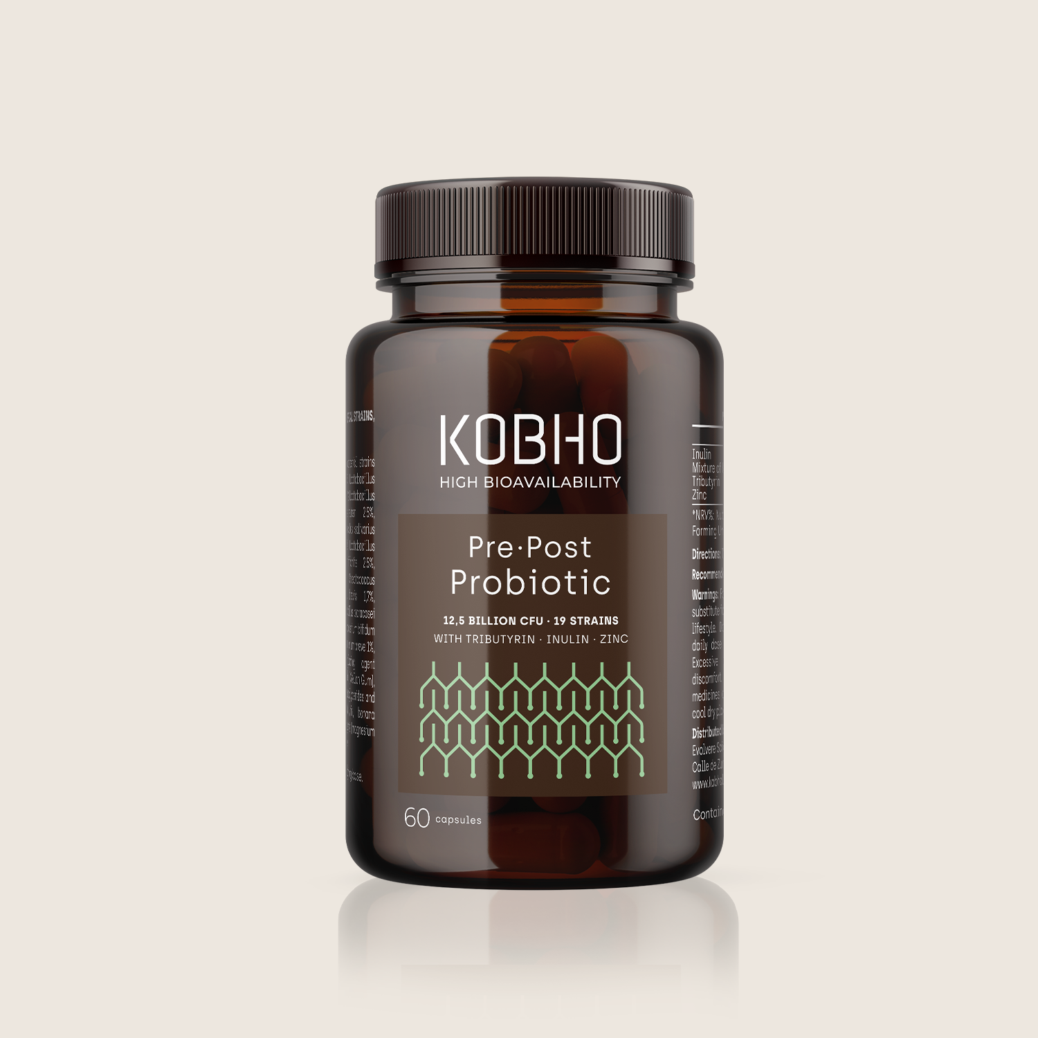 Kobho pre-post probiotic 60 cápsulas